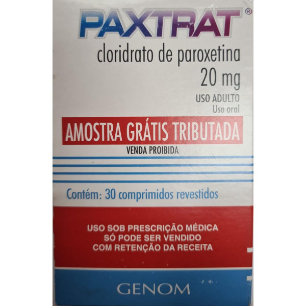 Paxtrat - Cloridrato De Paroxetina 20mg - 30 Comprimidos